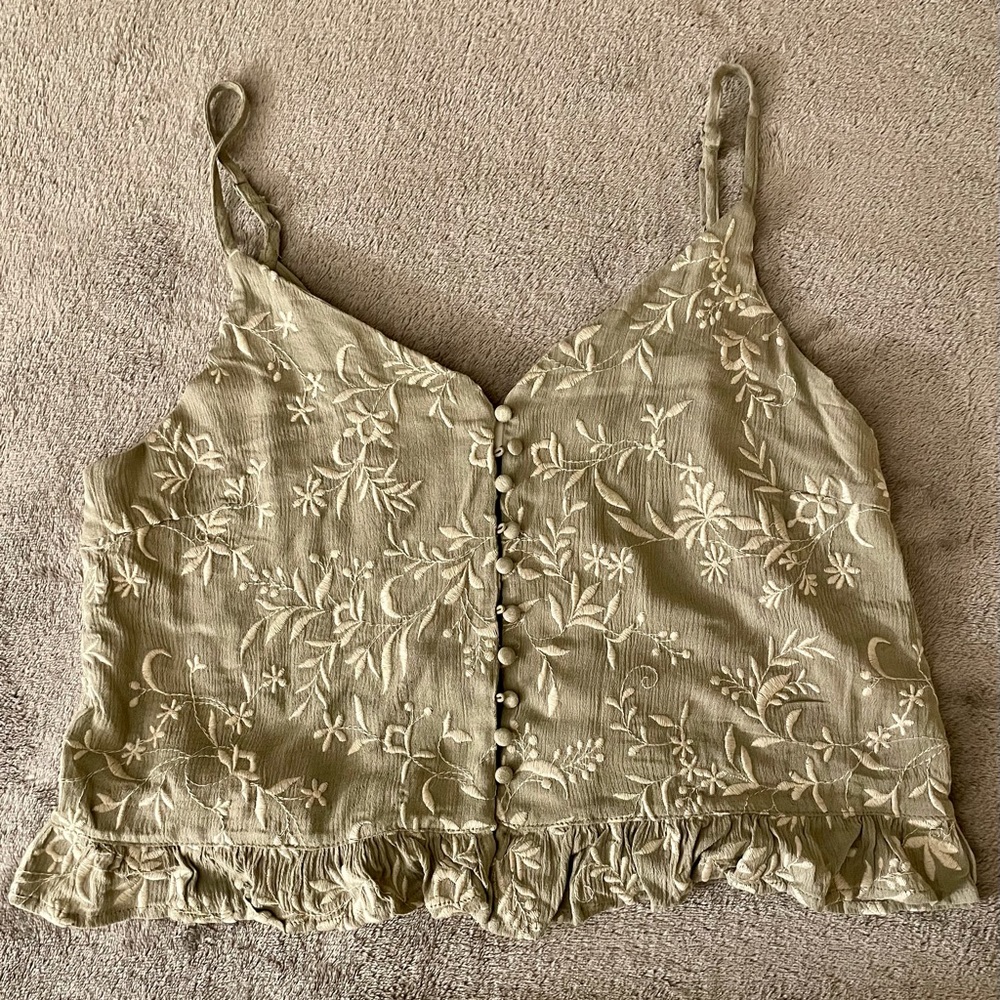 Mustard Seed cropped tank top